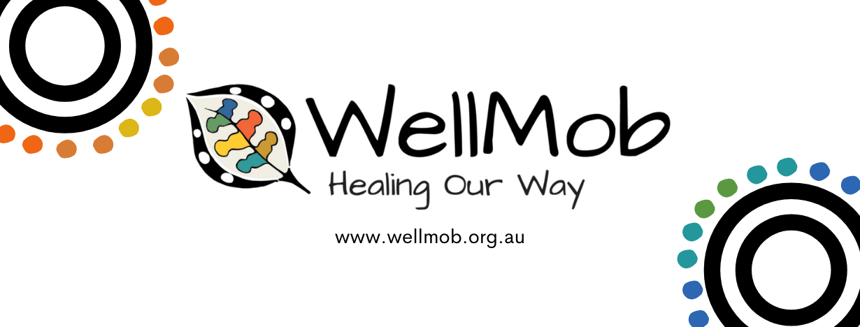 wellmob logo and circle artword