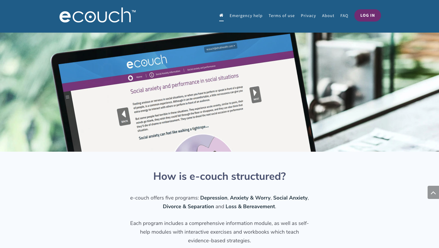 e-couch website