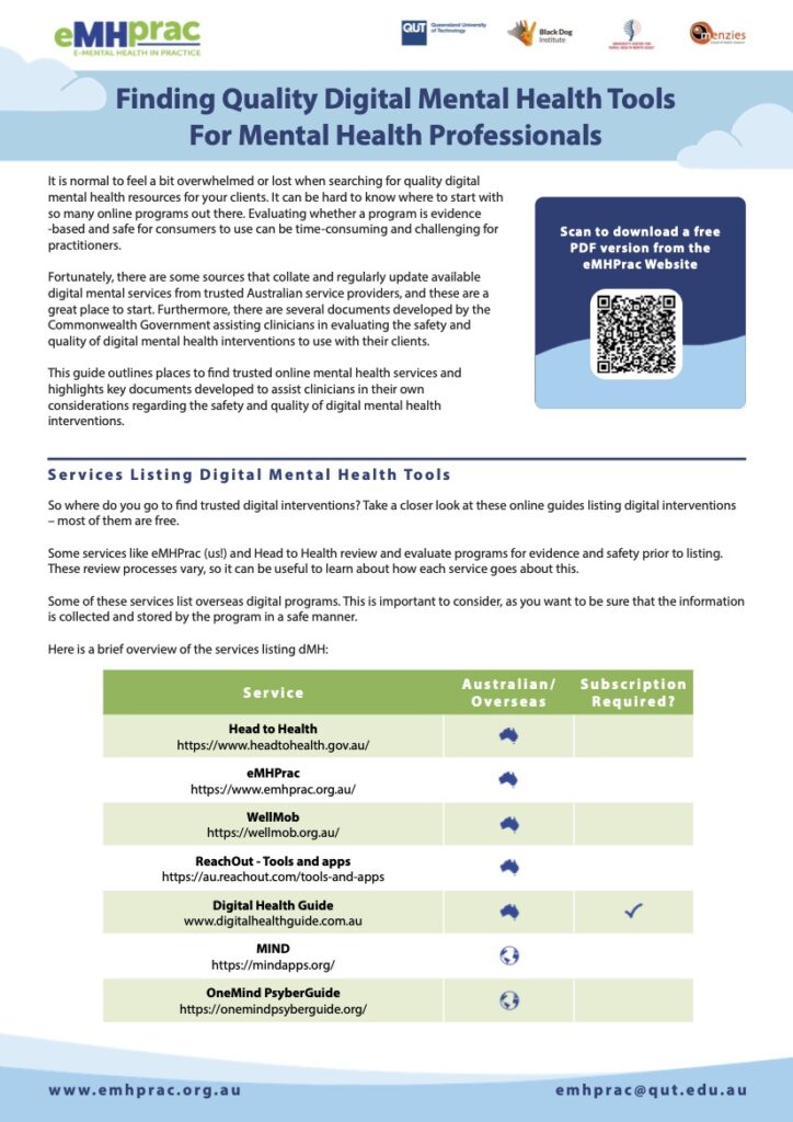 Navigating Online Safety in Digital Mental Health - eMHprac